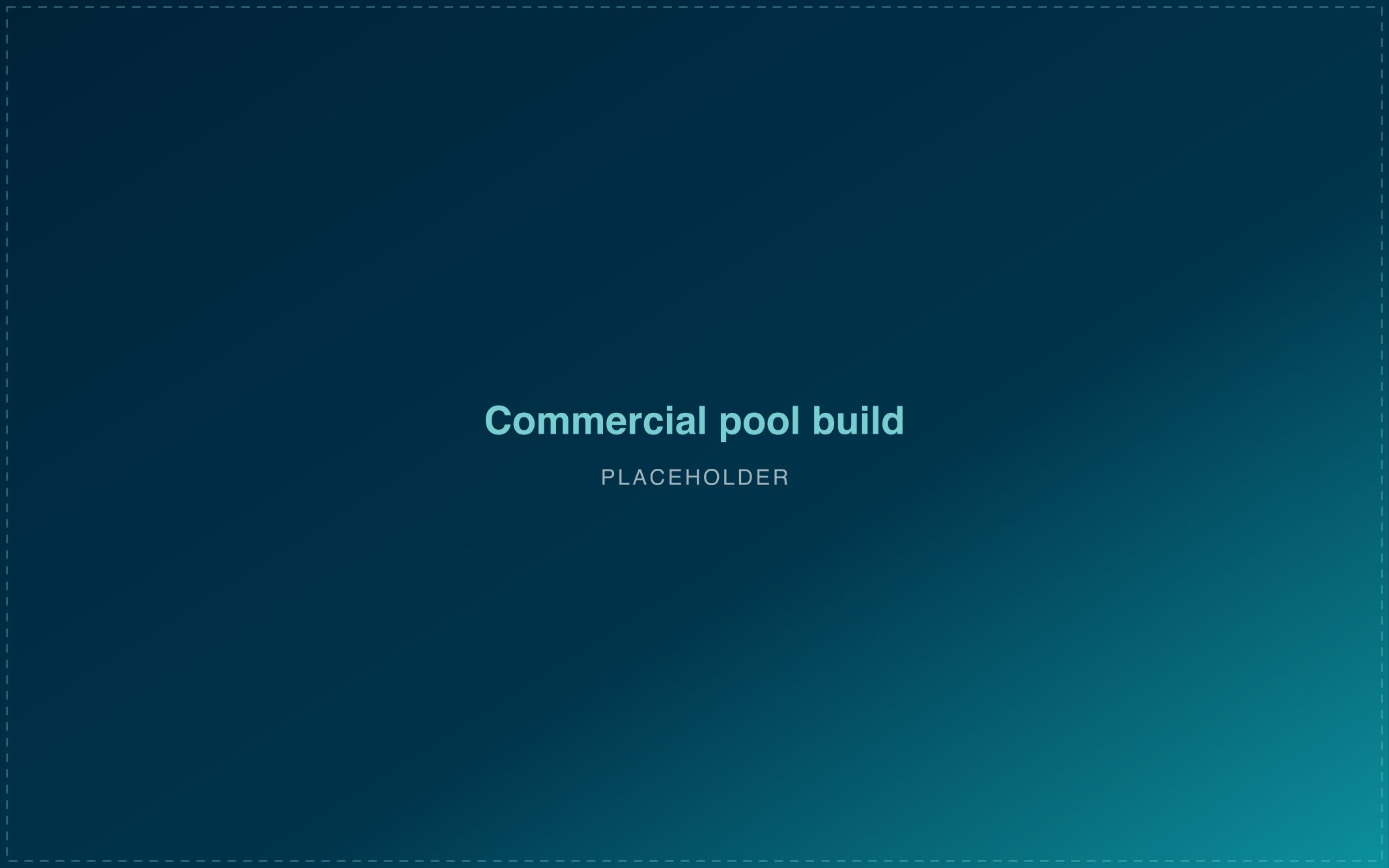 Commercial courtyard pool during construction