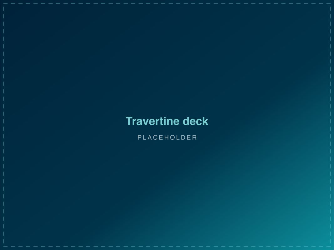 Travertine Deck — custom pool project